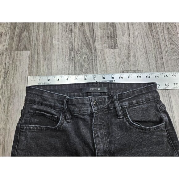 Joe's Jeans Jeans Womens 26 Black Charcoal Skinny Stretch Tapered Leg Denim - Picture 7 of 11